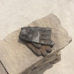 Bronzed work gloves.  - I went through so many pairs of work gloves.
