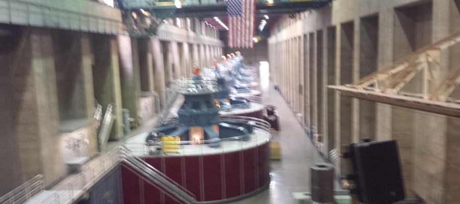 The tunnel er ... eh or these turbine generators.